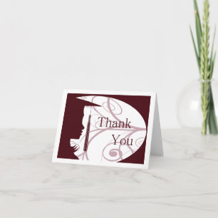 Maroon and White Silhouette Tack Kort