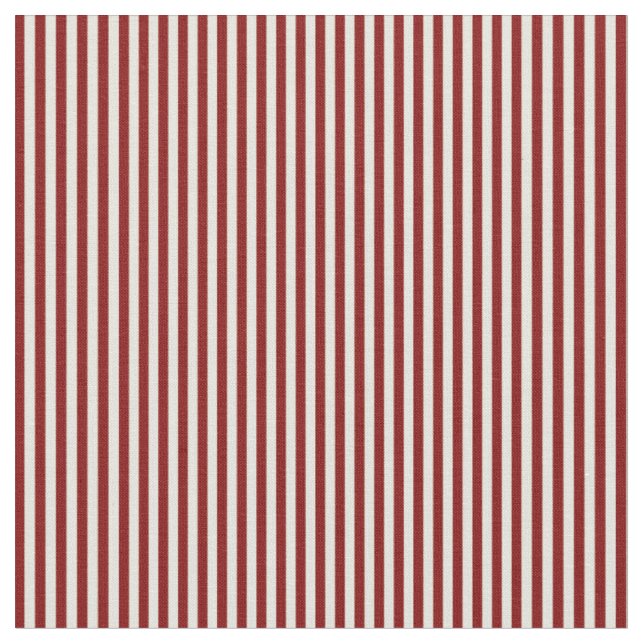 Maroon & Beige Färgad Linjer/Rand Mönster Tyg (Närbild)