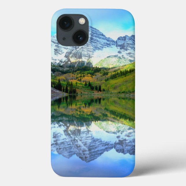 Maroon Bells speglas i Maroon Lake (Baksida)