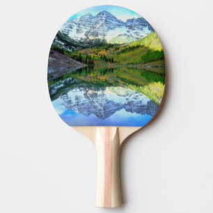 Maroon Bells speglas i Maroon Lake Pingisracket