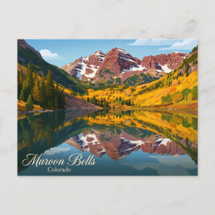 Maroon Bells USA Vykort