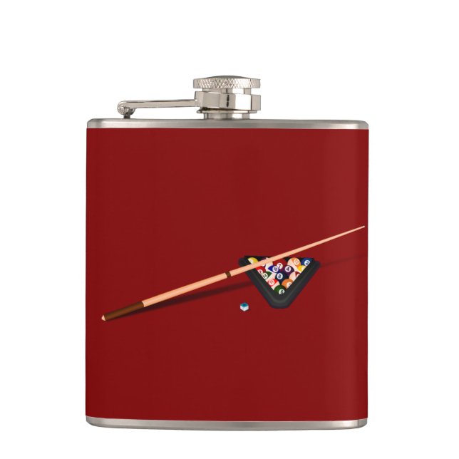 Maroon Billiard Bord Fickplunta (Framsidan)