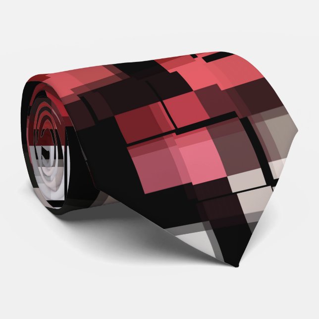 Maroon Black White Abstrakt Play Slips (Rullad)