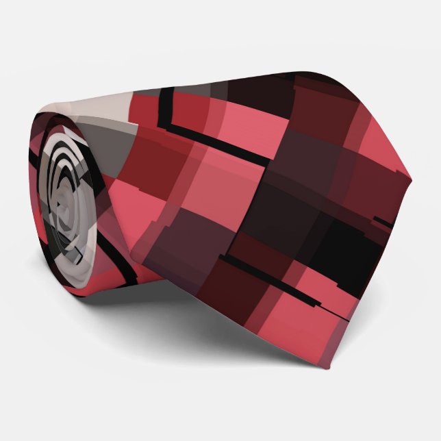 Maroon Black White Abstrakt Play Slips (Rullad)