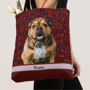 Maroon Burgundy Brown Hund Photo Tygkasse
