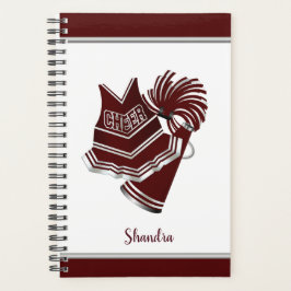 Maroon Cheerledare Planner