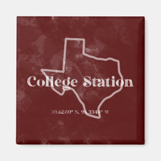 Maroon College Station TX Magnet