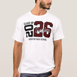 Maroon Congrats Graduation T Shirt
