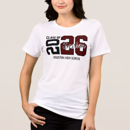 Maroon Congrats Graduation T Shirt