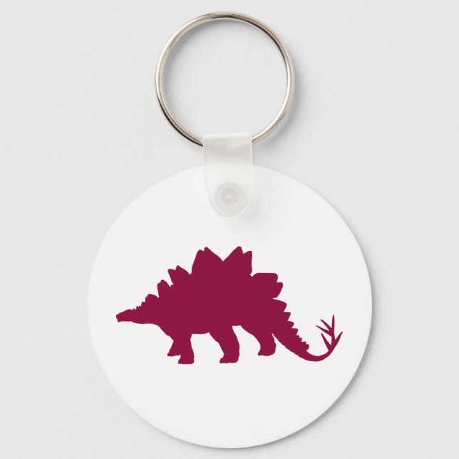 Maroon Dinosaur Nyckelring (Framsida)