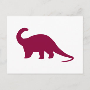 Maroon Dinosaur Vykort