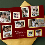 Maroon Foto ramar Collage Modern Glatt Moments<br><div class="desc">Jul Helgdag Photo Collage Elegant Glatt Moments ____________________________ ***Denna design är en del av en julklapp för helgdag*** Fånga julhelgens magi med min Elegant Glatta Moments jul - Helgdag Foto Collage Collection! Den här samlingen är designad för att på ett snyggt sätt visa dina uppskattade minnen i en contemporary och...</div>
