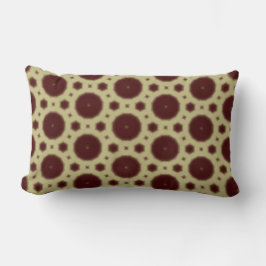 Maroon geometric motif throw pillow lumbarkudde