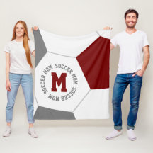 Maroon grått eller ANY Team färg Soccer mamma