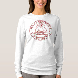 Maroon Groundhogs Long Sleeve T-shirt - Dam