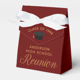 Maroon Guld Anpassningsbar High School Reunion Par Presentaskar