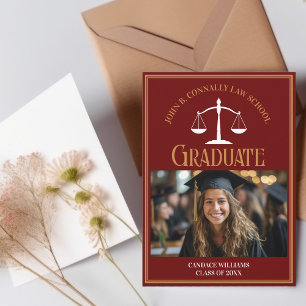 Maroon Guld Law School Studenten Photo Meddelande