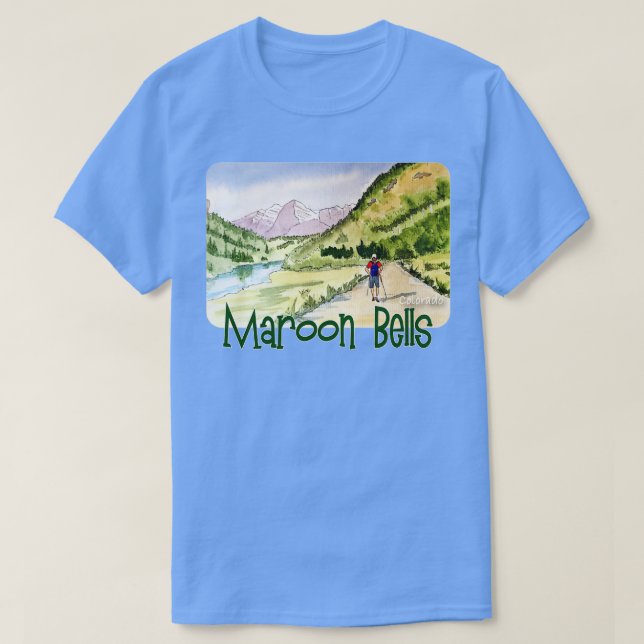 Maroon Klockor Colorado T Shirt (Design framsida)