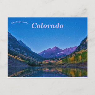 Maroon Klockor Colorado Vykort