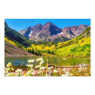 Maroon Klockor i Aspen, Colorado Fototryck