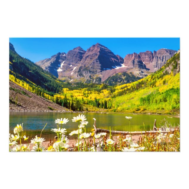 Maroon Klockor i Aspen, Colorado Fototryck (Framsidan)