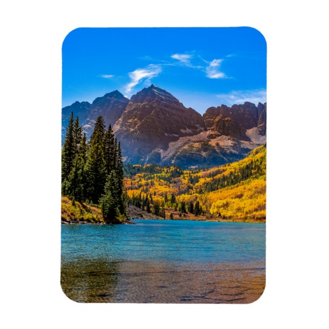 Maroon Klockor i Aspen, Colorado Magnet (Vertikal)