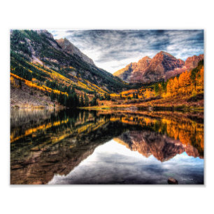 Maroon Klockor morgon 10 tum x 8 tum Fototryck