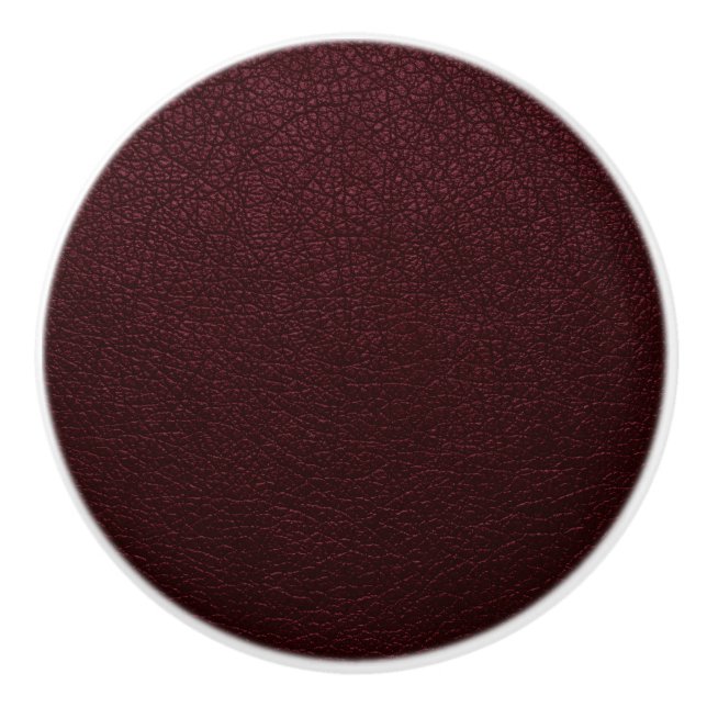 Maroon Leather Knopp (Framsidan)