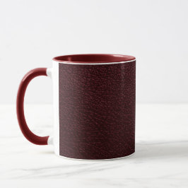Maroon Leather Mugg