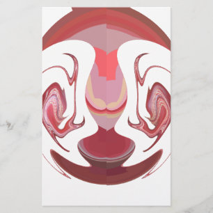 Maroon Majesty: Rustic Radiance Textured African Brevpapper