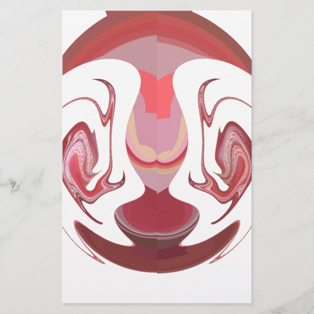 Maroon Majesty: Rustic Radiance Textured African Brevpapper (Framsida)