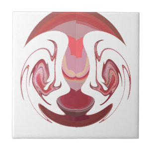 Maroon Majesty: Rustic Radiance Textured African Kakelplatta
