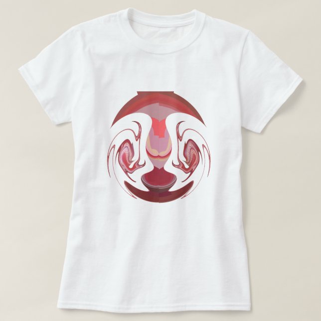 Maroon Majesty: Rustic Radiance Textured African Tee Shirt (Design framsida)