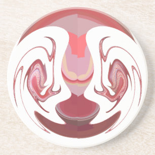 Maroon Majesty: Rustic Radiance Textured African Underlägg Sandsten