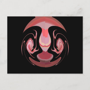 Maroon Majesty: Rustic Radiance Textured African Vykort