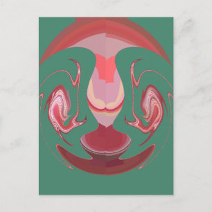 Maroon Majesty: Rustic Radiance Textured African Vykort