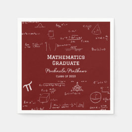 Maroon Mathematics Graduate Class of Graduation Pappersservett