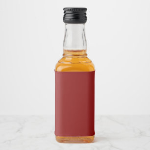 Maroon Mini Spritflaskor Etikett