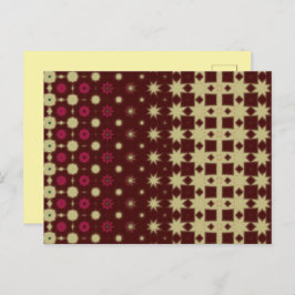Maroon Modern Thank You Card Vykort