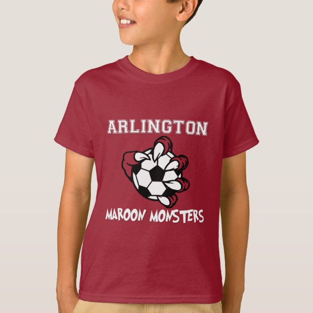 Maroon Monsters Kids Shirt T Shirt (Framsida)