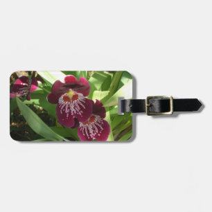 Maroon Orchids II Elegant Blommigt Bagagebricka