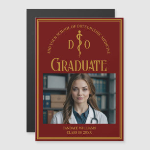 Maroon Osteopatic Medical School Student Magnet