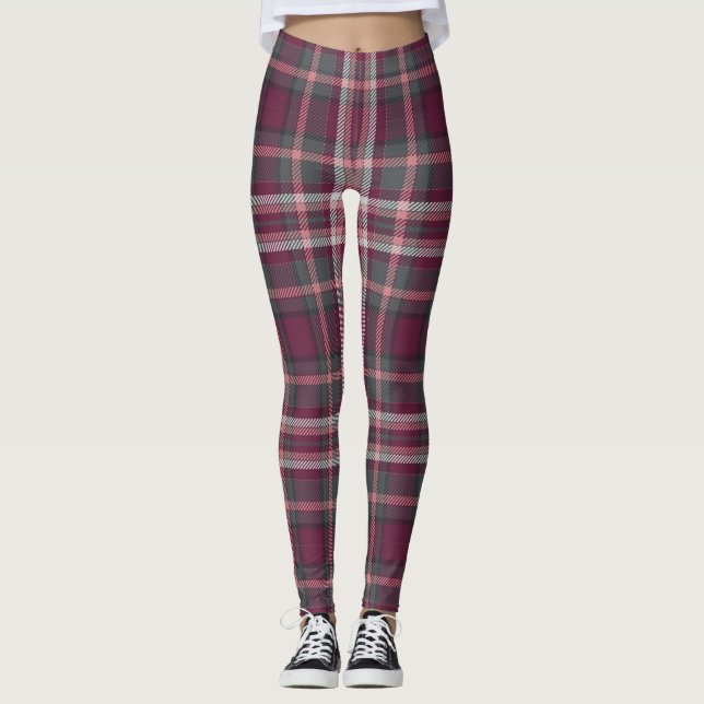 Maroon Play Women's Leggings (Framsida)