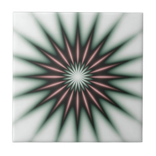 Maroon Radiant Mönster Kakelplatta