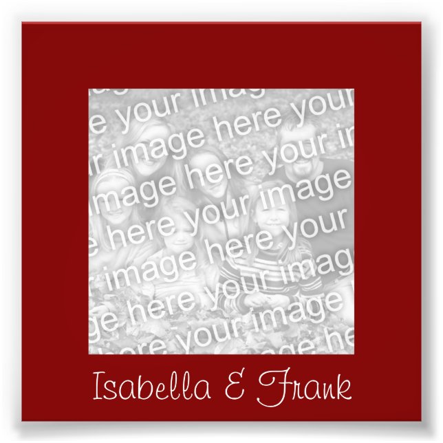 Maroon Ram Photo Fototryck (Framsidan)