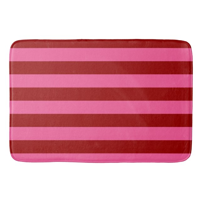 Maroon Red Rosa Rand Design Badrumsmatta (Framsidan)