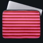 Maroon Red Rosa Rand Design Laptop Fodral<br><div class="desc">Markon mörk red och rosa rand dekorativt vågrät utan att upprepa mönster Design</div>