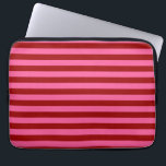 Maroon Red Rosa Rand Design Laptop Fodral<br><div class="desc">Markon mörk red och rosa rand dekorativt vågrät utan att upprepa mönster Design</div>