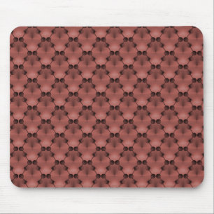 Maroon Retro Funk Circles Mousepad Musmatta