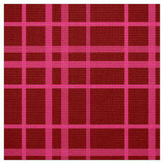 Maroon Rosa Rutig Plaid Design Tyg